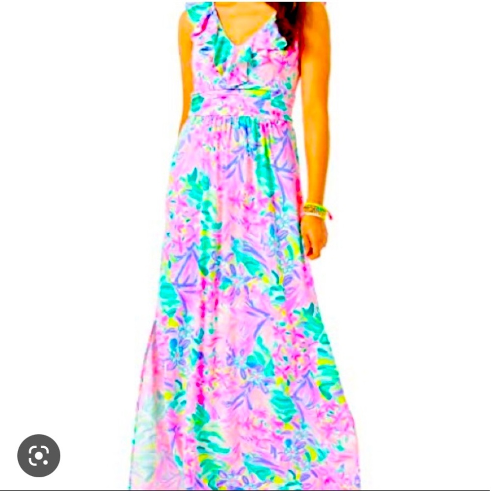 Lilly Pulitzer Mirella Maxi Dress in It Was All a Dream print NWOT